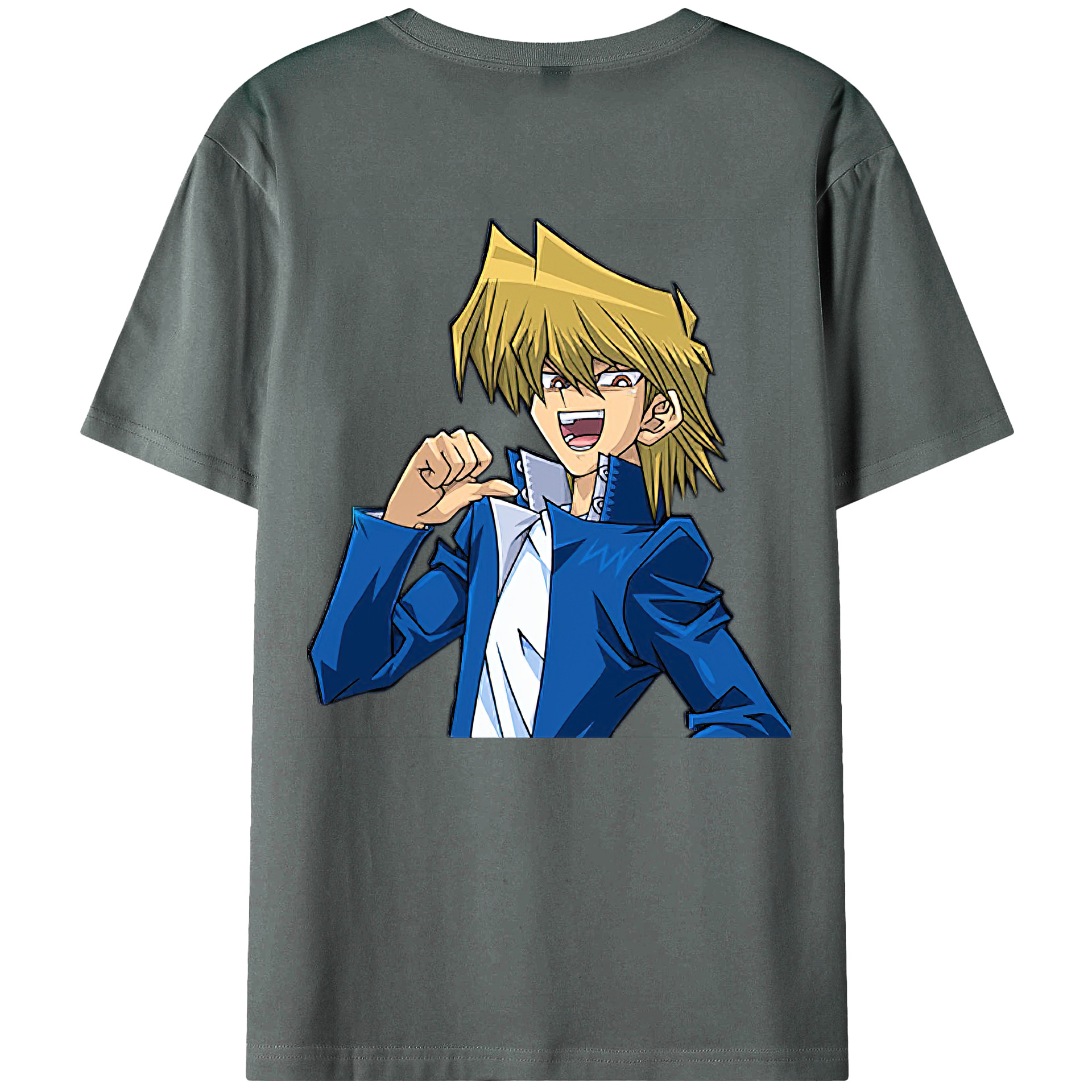 （画像用） 遊☆戯☆王 Yu-Gi-Oh! 綿100％ メンズ半袖Tシャツ（バックプリント） 通気性